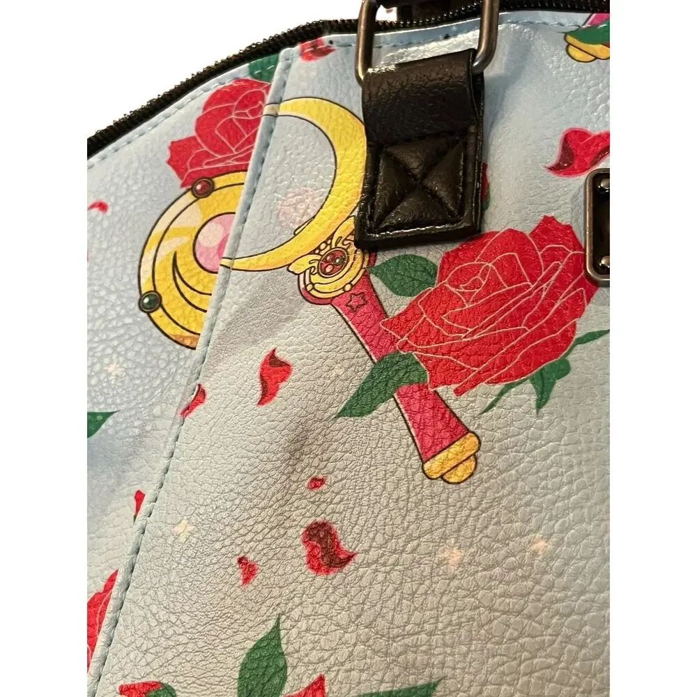 Loungefly Sailor Moon Rare Purse Crossbody & Satchel Gadgets & Roses Print READ